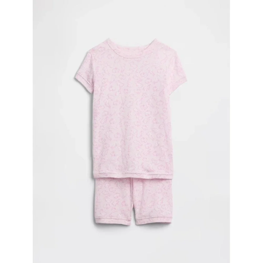 Baby Gap Pajama Set Pink Bunny Print Easter Spring Kids 5 Years 5T